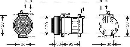 Ava Quality Cooling ALAK009 - Kompresors, Gaisa kond. sistēma autodraugiem.lv