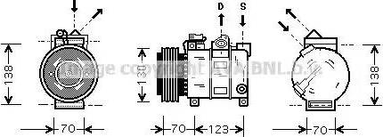 Ava Quality Cooling AL K016 - Kompresors, Gaisa kond. sistēma autodraugiem.lv