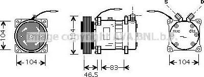 Ava Quality Cooling AL K104 - Kompresors, Gaisa kond. sistēma autodraugiem.lv