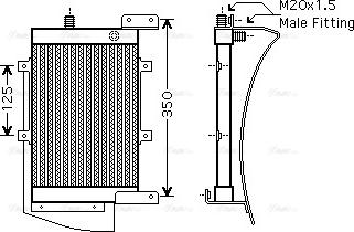 Ava Quality Cooling AU 3192 - Eļļas radiators, Motoreļļa autodraugiem.lv