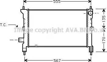 Ava Quality Cooling AU 2081 - Radiators, Motora dzesēšanas sistēma autodraugiem.lv