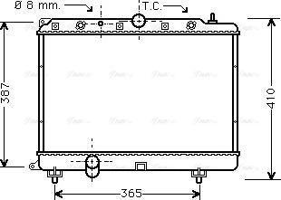 Ava Quality Cooling AU 2154 - Radiators, Motora dzesēšanas sistēma autodraugiem.lv