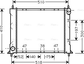 Ava Quality Cooling AU 2150 - Radiators, Motora dzesēšanas sistēma autodraugiem.lv