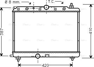 Ava Quality Cooling AU 2153 - Radiators, Motora dzesēšanas sistēma autodraugiem.lv