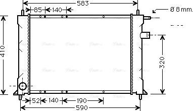 Ava Quality Cooling AU 2111 - Radiators, Motora dzesēšanas sistēma autodraugiem.lv