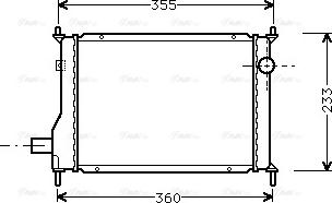 Ava Quality Cooling AU 2133 - Radiators, Motora dzesēšanas sistēma autodraugiem.lv