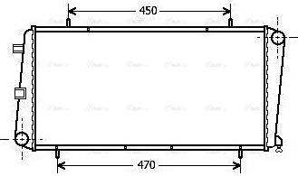 Ava Quality Cooling AU 2122 - Radiators, Motora dzesēšanas sistēma autodraugiem.lv