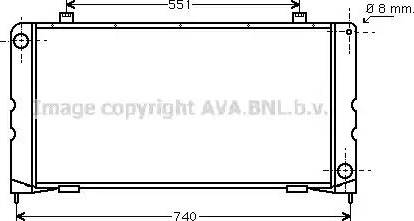 Ava Quality Cooling AU 2127 - Radiators, Motora dzesēšanas sistēma autodraugiem.lv