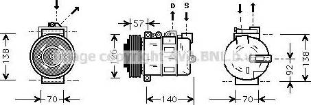 Ava Quality Cooling AU K056 - Kompresors, Gaisa kond. sistēma autodraugiem.lv