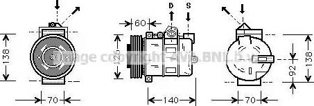 Ava Quality Cooling AU K050 - Kompresors, Gaisa kond. sistēma autodraugiem.lv