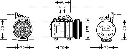 Ava Quality Cooling AU K018 - Kompresors, Gaisa kond. sistēma autodraugiem.lv