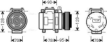 Ava Quality Cooling AU K028 - Kompresors, Gaisa kond. sistēma autodraugiem.lv