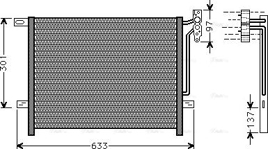 Ava Quality Cooling BW5397 - Kondensators, Gaisa kond. sistēma autodraugiem.lv