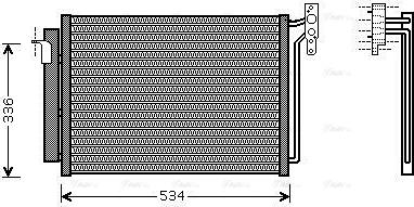 Ava Quality Cooling BW5281D - Kondensators, Gaisa kond. sistēma autodraugiem.lv