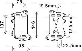 Ava Quality Cooling BW3556 - Eļļas radiators, Automātiskā pārnesumkārba autodraugiem.lv