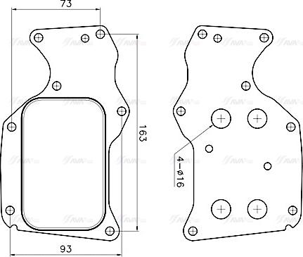 Ava Quality Cooling BW3629 - Eļļas radiators, Motoreļļa autodraugiem.lv