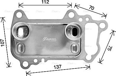 Ava Quality Cooling BW3622 - Eļļas radiators, Motoreļļa autodraugiem.lv