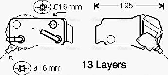 Ava Quality Cooling BW 3350 - Eļļas radiators, Automātiskā pārnesumkārba autodraugiem.lv