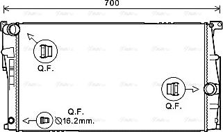 Ava Quality Cooling BW2453 - Radiators, Motora dzesēšanas sistēma autodraugiem.lv