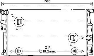 Ava Quality Cooling BW2447 - Radiators, Motora dzesēšanas sistēma autodraugiem.lv