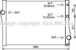 Ava Quality Cooling BW2471 - Radiators, Motora dzesēšanas sistēma autodraugiem.lv