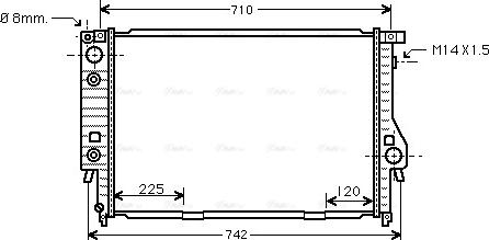 Ava Quality Cooling BW 2094 - Radiators, Motora dzesēšanas sistēma autodraugiem.lv