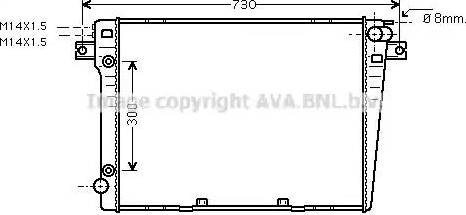 Ava Quality Cooling BWA2058 - Radiators, Motora dzesēšanas sistēma autodraugiem.lv