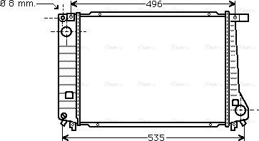 Ava Quality Cooling BW 2086 - Radiators, Motora dzesēšanas sistēma autodraugiem.lv