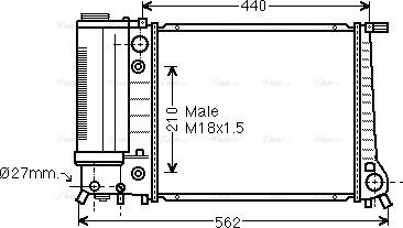 Ava Quality Cooling BW 2082 - Radiators, Motora dzesēšanas sistēma autodraugiem.lv