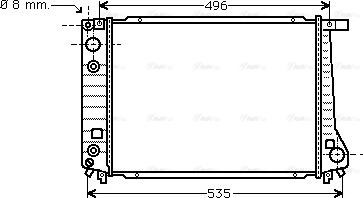 Ava Quality Cooling BW 2087 - Radiators, Motora dzesēšanas sistēma autodraugiem.lv