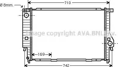 Ava Quality Cooling BW 2194 - Radiators, Motora dzesēšanas sistēma autodraugiem.lv