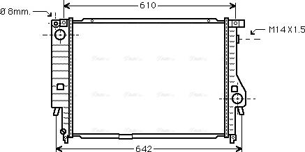 Ava Quality Cooling BW 2144 - Radiators, Motora dzesēšanas sistēma autodraugiem.lv