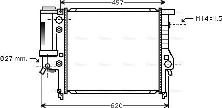 Ava Quality Cooling BW 2146 - Radiators, Motora dzesēšanas sistēma autodraugiem.lv