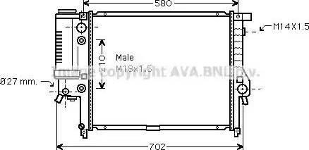 Ava Quality Cooling BW 2143 - Radiators, Motora dzesēšanas sistēma autodraugiem.lv