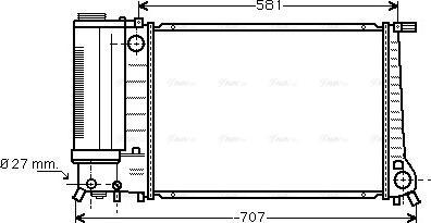 Ava Quality Cooling BW 2163 - Radiators, Motora dzesēšanas sistēma autodraugiem.lv