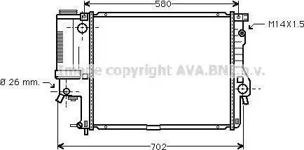 Ava Quality Cooling BW 2186 - Radiators, Motora dzesēšanas sistēma autodraugiem.lv