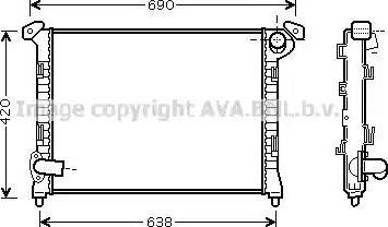 Ava Quality Cooling BW 2314 - Radiators, Motora dzesēšanas sistēma autodraugiem.lv