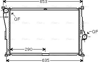 Ava Quality Cooling BW 2335 - Radiators, Motora dzesēšanas sistēma autodraugiem.lv