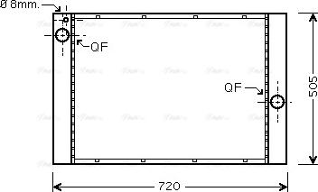 Ava Quality Cooling BW 2372 - Radiators, Motora dzesēšanas sistēma autodraugiem.lv