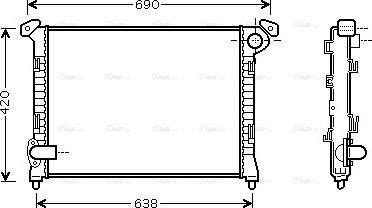 Ava Quality Cooling BW 2286 - Radiators, Motora dzesēšanas sistēma autodraugiem.lv