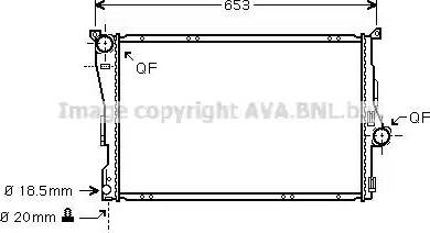 Ava Quality Cooling BW 2278 - Radiators, Motora dzesēšanas sistēma autodraugiem.lv