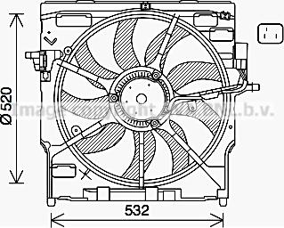 Ava Quality Cooling BW7563 - Ventilators, Motora dzesēšanas sistēma autodraugiem.lv