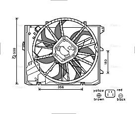 Ava Quality Cooling BW7528 - Ventilators, Motora dzesēšanas sistēma autodraugiem.lv