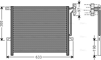 Ava Quality Cooling BWA5369 - Kondensators, Gaisa kond. sistēma autodraugiem.lv