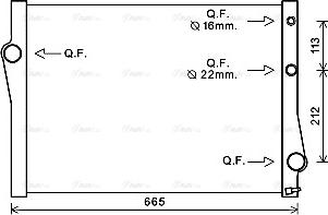 Ava Quality Cooling BWA2471 - Radiators, Motora dzesēšanas sistēma autodraugiem.lv