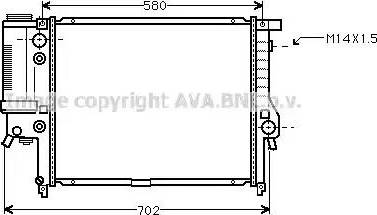 Ava Quality Cooling BWA2122 - Radiators, Motora dzesēšanas sistēma autodraugiem.lv