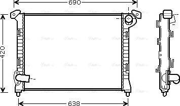 Ava Quality Cooling BWA2314 - Radiators, Motora dzesēšanas sistēma autodraugiem.lv