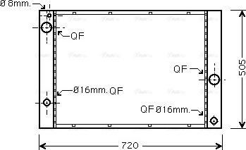 Ava Quality Cooling BWA2338 - Radiators, Motora dzesēšanas sistēma autodraugiem.lv