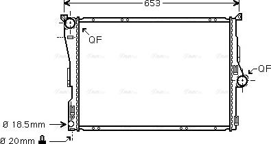 Ava Quality Cooling BWA2291 - Radiators, Motora dzesēšanas sistēma autodraugiem.lv