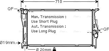 Ava Quality Cooling BWA2293 - Radiators, Motora dzesēšanas sistēma autodraugiem.lv